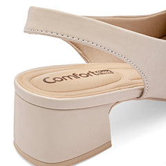 Zapatilla semiabierta para Mujer marca Mora Confort Beige cod. 148760
