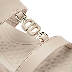 Sandalia para Mujer marca Mora Confort Beige cod. 148762