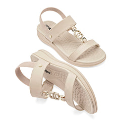 Sandalia para Mujer marca Mora Confort Beige cod. 148762