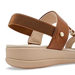 Sandalia para Mujer marca Mora Confort Beige cod. 148763