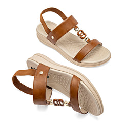 Sandalia para Mujer marca Mora Confort Beige cod. 148763