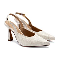 Zapatilla semiabierta para Mujer marca Moramora Marfil cod. 148973