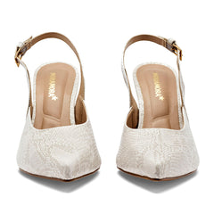 Zapatilla semiabierta para Mujer marca Moramora Marfil cod. 148973