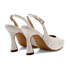Zapatilla semiabierta para Mujer marca Moramora Marfil cod. 148973