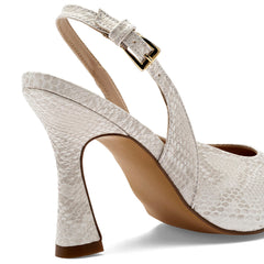 Zapatilla semiabierta para Mujer marca Moramora Marfil cod. 148973