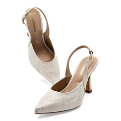 Zapatilla semiabierta para Mujer marca Moramora Marfil cod. 148973