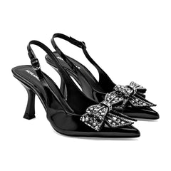 Zapatilla semiabierta para Mujer marca Moramora Negro cod. 148974