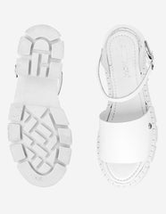 Sandalia para mujer color blanco marca Moramora