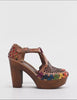 Zapatilla artesanal de piel para Mujer  cod. 102185