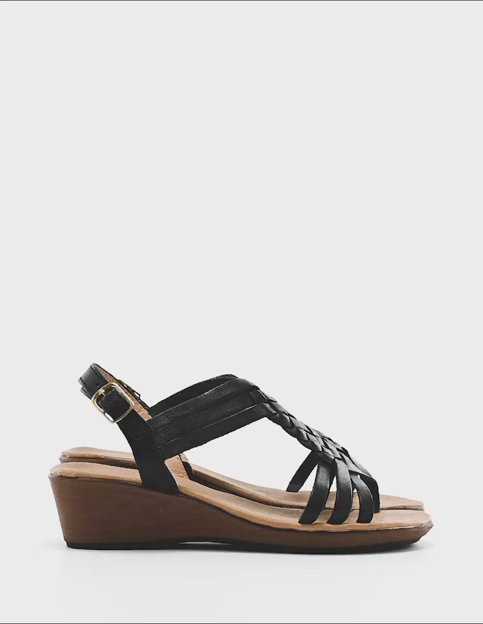 Sandalia de piel ngro cod-132508
