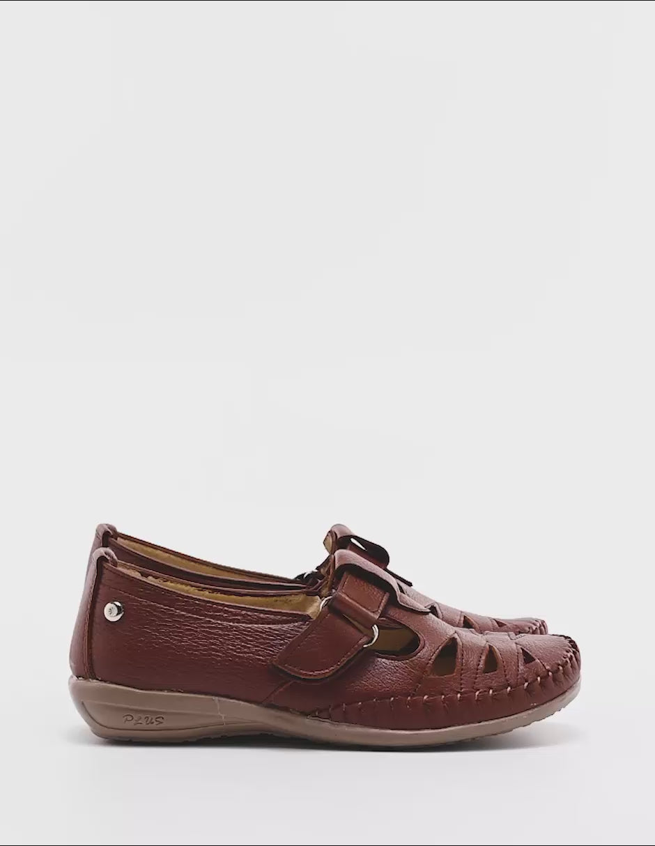 Zapato confort de piel  para Mujer  cod. 102287