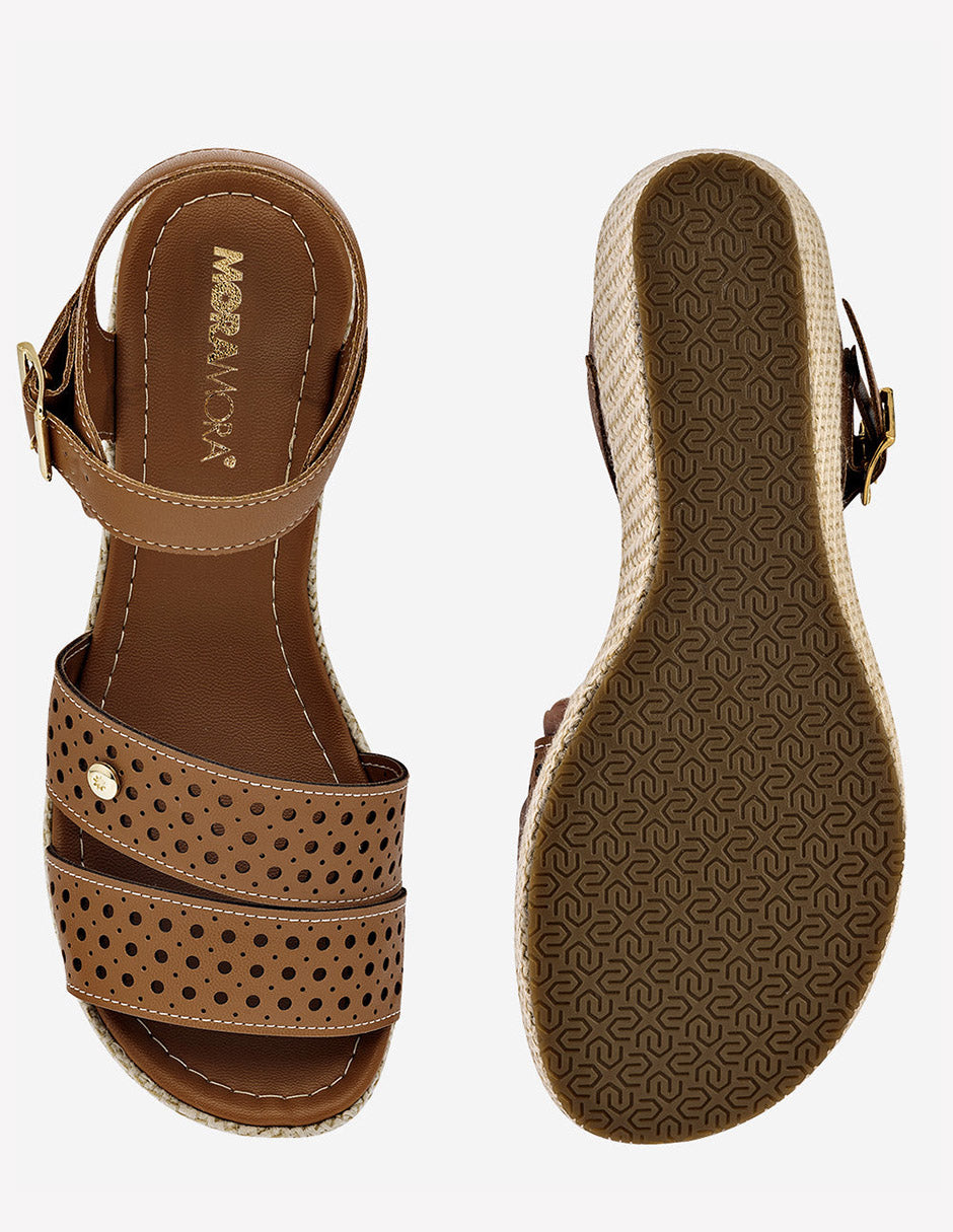 Moramora Calzado y Accesorios - Sandalia color camel para Mujer cod. 101804