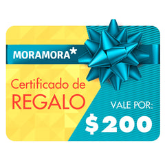 Certificado de regalo 200-MORAMORA Calzado y Accesorios